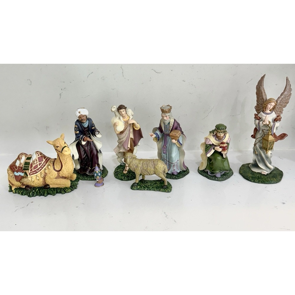 Hawthorne Village Lot 7 THOMAS KINKADE 2007 NATIVITY GARLAND COLLECTION 2 Broken
